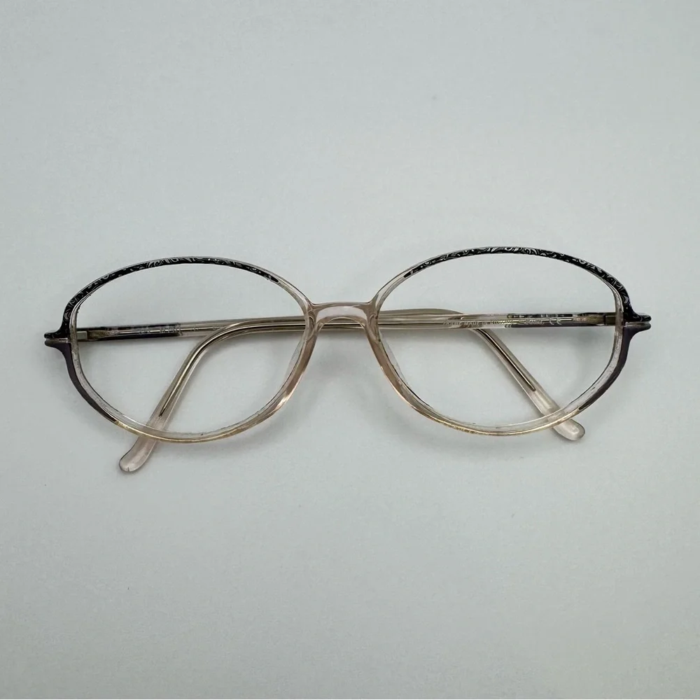 Silhouette SPX M1911 55-14-135 Black and Tan Oval Glasses